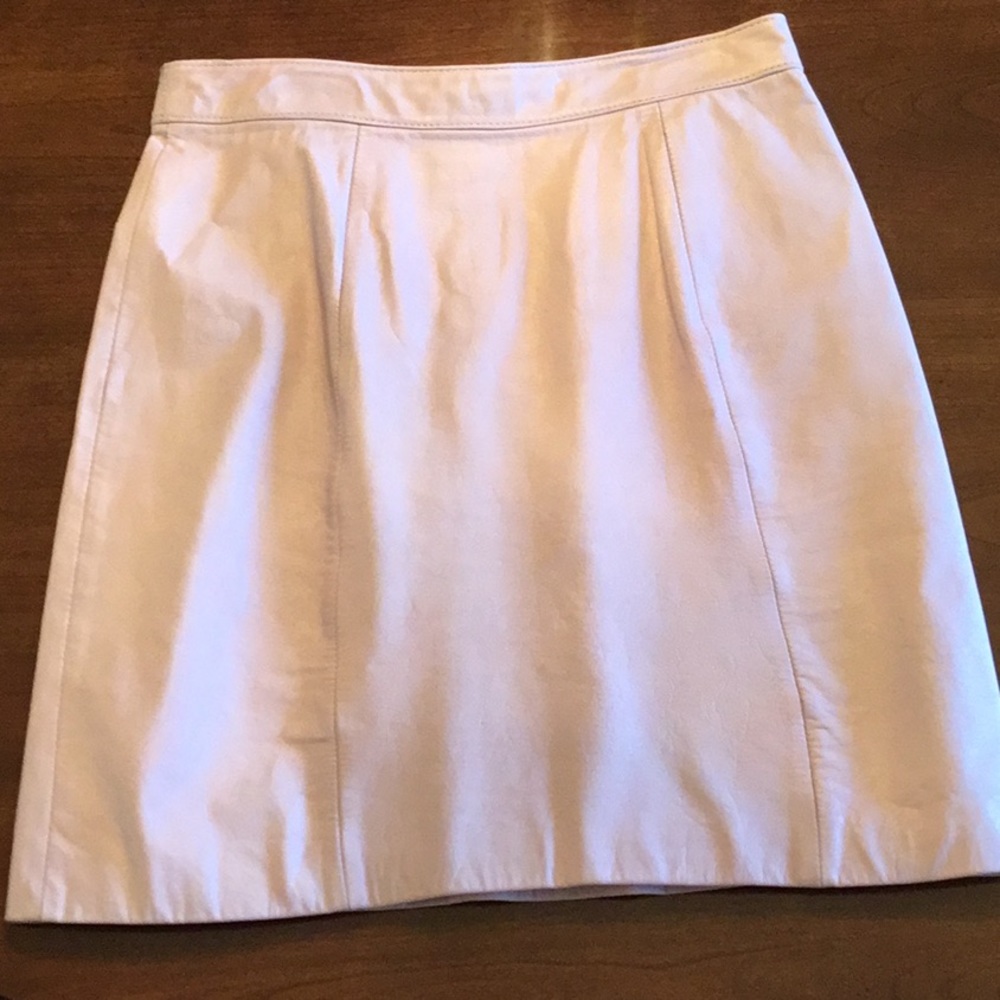 Pink leather skirt. Size 10